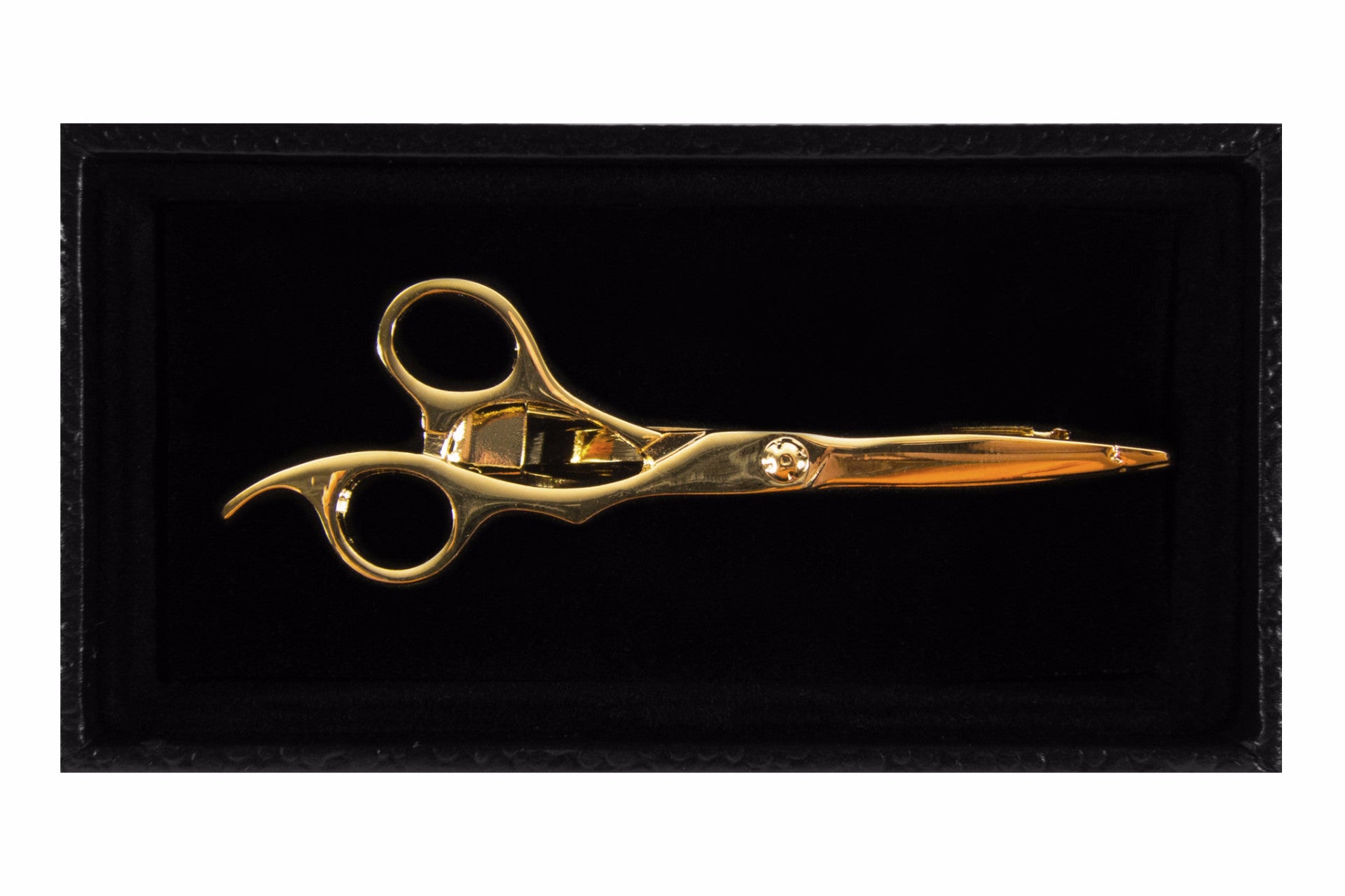 Gold Scissors Tie Clip
