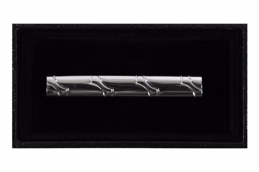 Silver Bones Tie Clip