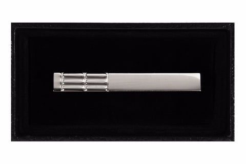 Silver Six Keys Tie Clip