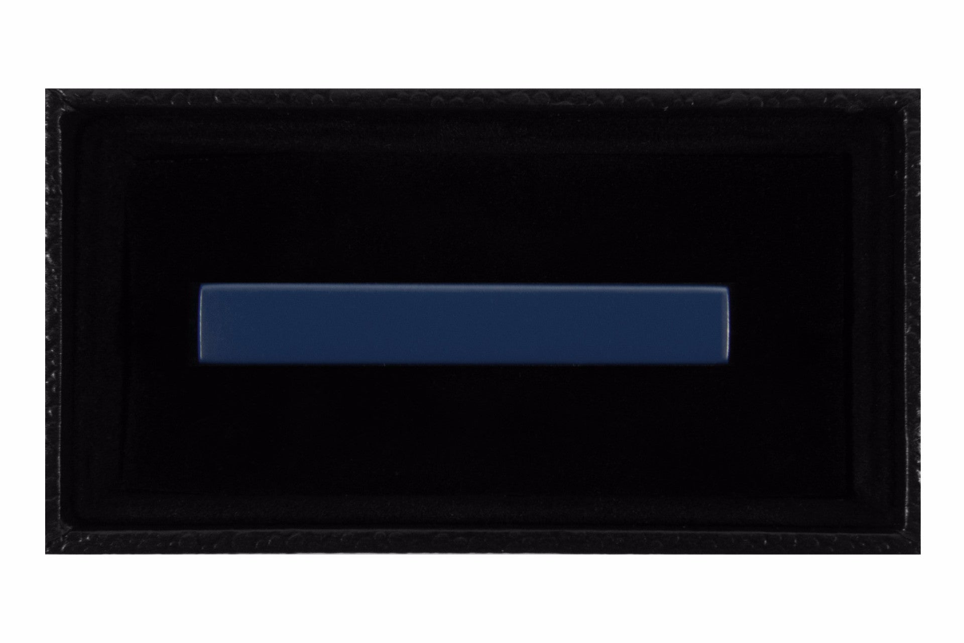 Solid Matte Steel Blue Tie Clip