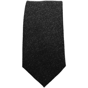 Black Textured Tie