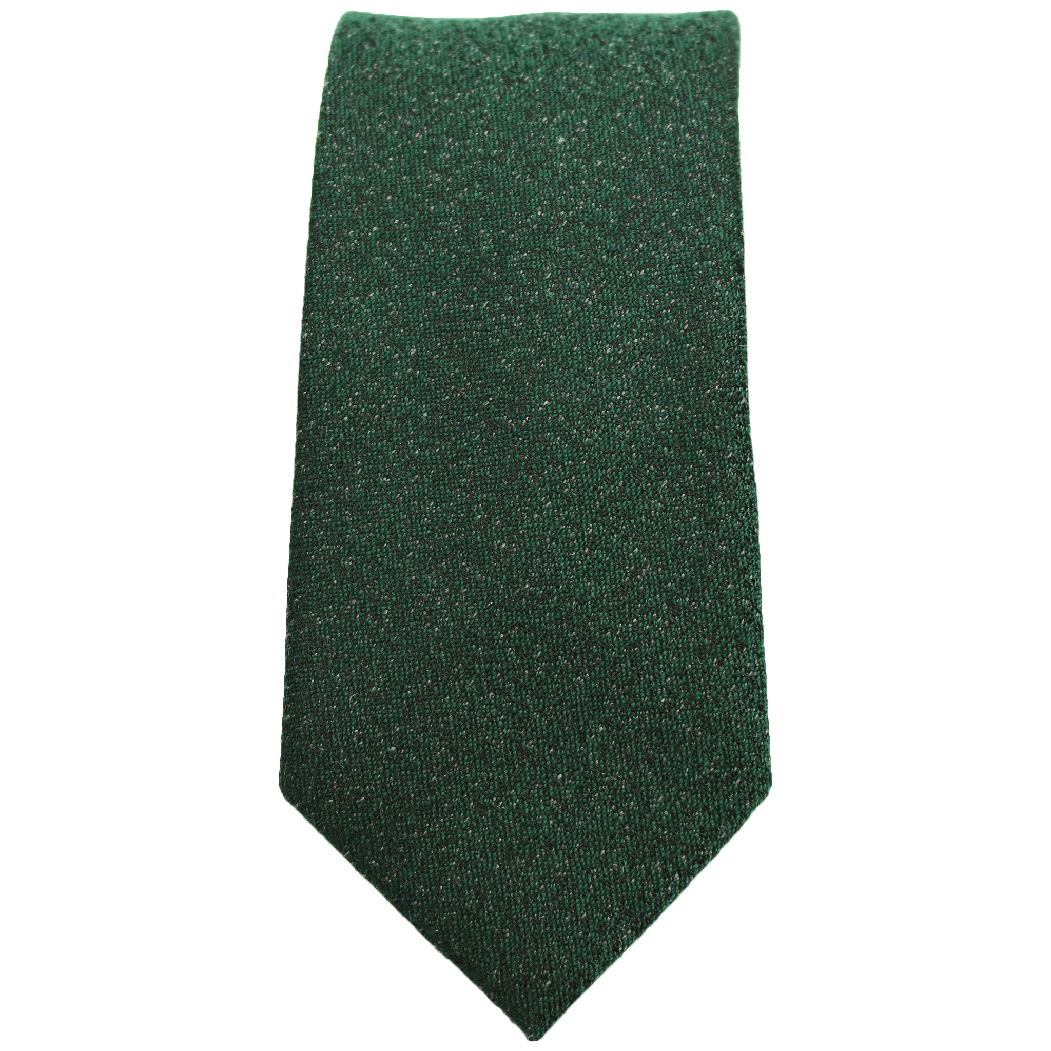 Forest Green & Black Textured Tie